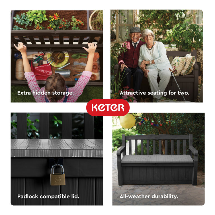 Keter bench online seat